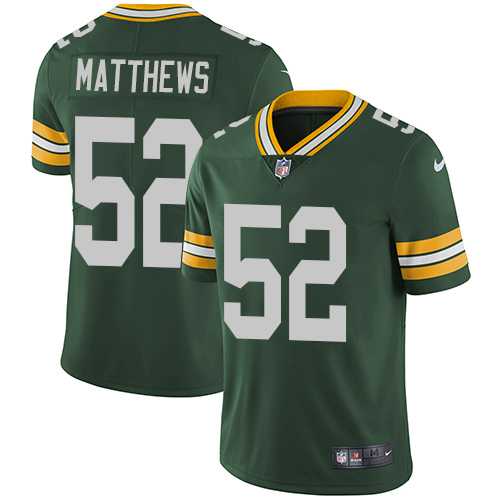Nike Green Bay Packers #52 Clay Matthews Green Team Color NFL Vapor Untouchable Limited Jersey,We sell and wholesale Nike Green Bay Packers #52 Clay Matthews Green Team Color NFL Vapor Untouchable Limited Jersey on line form chian!